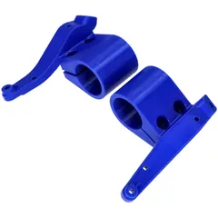 Bracket headlight mask set right and left blue for Derbi Senda R, SM 11-, RCR, SMT 54915
