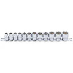 Socket wrench set metric 3/8 inch, short 8-19mm 12-piece 54987