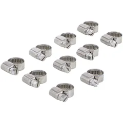 Hose clamp set stainless steel 10-16mm 10-piece 55021