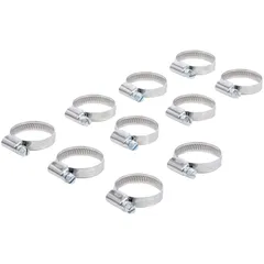 Stainless steel hose clamp set 22-32mm 10-piece 55027