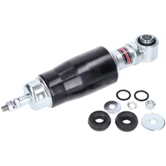 Stoßdämpfer Set vorn Carbone Standard 200mm silber / schwarz für Vespa 50, Primavera, ET3, PK 50 55051