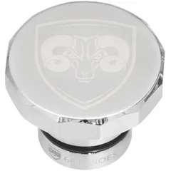 Tankdeckel 66Heroes eckig Chrom für Puch Maxi 55381