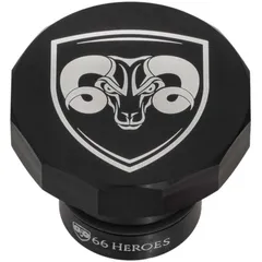 Tankdeckel 66Heroes eckig schwarz für Puch Maxi 55383