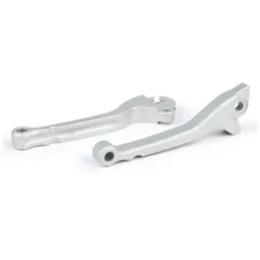 brake lever clutch lever set BGM PRO CNC silver matte ABE for Vespa PX (year 1998-2003), LML Star, Stella, disc brake GRIMECA BG