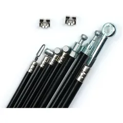 Cable set BGM PRO Silk Liner, black for Vespa PX Lusso (1984-) BGM6412SL