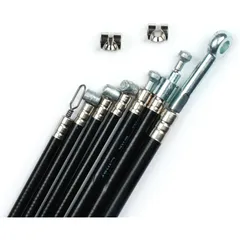 Cable set BGM PRO Silk Liner black for Vespa PX old (-1984) BGM6422SL