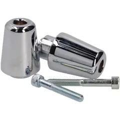 Lenkergewichte Lenkerende Vibrationsdämpfer Buzzetti verchromt für Vespa Primavera, Sprint, 50, 125, 150 BZA32784