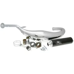 exhaust Turbo Kit Carreras 80 chrome for Aprilia, RX, SX, Derbi Senda R, SM, GPR, Gilera CARR11-C
