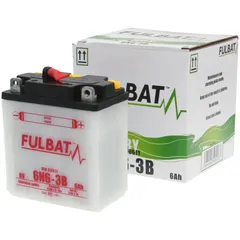 battery Fulbat 6V 6N6-3B DRY without acid pack FB550518