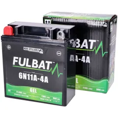 Akku Batterie Fulbat 6N11A-4A 6V 11Ah GEL für Simson S50, S51, SR50, SR80, MZ TS, ES, ETS FB550958