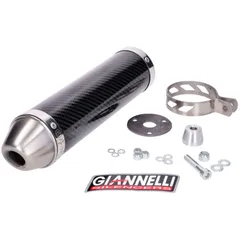 muffler Giannelli carbon for Yamaha TZR 50 04-15 GI-33648HF