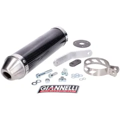muffler Giannelli carbon for Derbi DRD Edition 50 SM 03-07 GI-33653HF