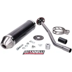 muffler Giannelli carbon for Derbi Senda R 50 99-09, DRD Edition 50 SM 03-07 GI-34631HF