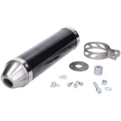 muffler Giannelli carbon for Aprilia RX, SX 50 06-15, Derbi Senda 50 RX, SM X-Race, X-Treme 09-15 GI-34684HF