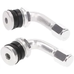 tire valve set 90° bent - silver IP10023
