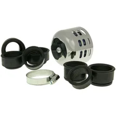 air filter Power aluminum cap / shield 28-44mm carb connection chrome IP18910