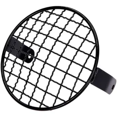 headlight grill round black universal for moped IP44164
