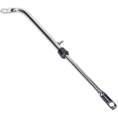 Schalldämpfer Auspuffstrebe verchromt verstellbar universal für Mofa / Mokick IP44305