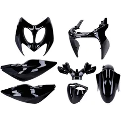 Verkleidungskit 7-teilig schwarz glänzend für Yamaha Aerox, MBK Nitro 1997-2012 IP54909