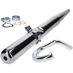 exhaust Kit Enduro 28mm with baffle plate for Simson S50, S51, S70, S53, S83 Enduro KIT.A.53193