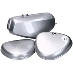 fuel tank and side cover set silver metallic for Simson S50, S51, S70 KIT.C.40551-9006