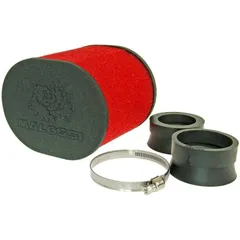 Lufi Luftfilter Malossi Red Filter E15 oval 42 / 50 / 58,5mm gerade rot-schwarz M.0413434