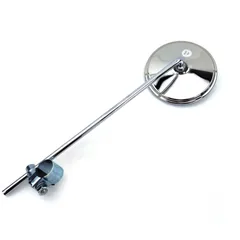 Mirror bumm stainless steel round with clamp for Zündapp, Kreidler, Hercules, Miele, DKW, NSU, Horex, Puch, Gritzner MG00000109