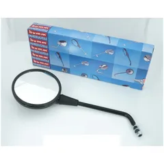 Mirror bumm round black for Zündapp KS 80 Super, Super Sport, MK, K 50 MG00000120