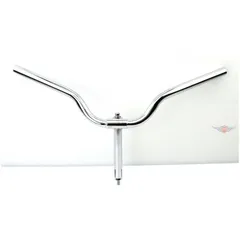Handlebar chrome 570mm wide 60mm high 70mm crank 145mm length Bracket tube 22mm diameter for Simson SR 1, 2, SR2E, KR50 MG000002