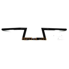 Z-handlebar Fehling 1 piece width 850mm diameter 25,4mm bottom 300mm height 145mm offset 120mm color black for Harley Davidson,