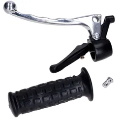 Brake lever fitting metal with left rubber grip and plastic start lever for Puch Maxi MG00000384