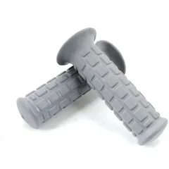 Grip set LUSITO rubber gray 22/24mm 110mm for Zündapp GTS, KS, C 50 Sport, Kreidler, Puch, Miele, Rixe, DKW, KTM, Hercules MG000