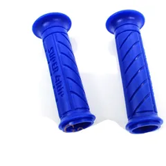 Grips rubber blue 130mm 22/24mm for Zündapp, Kreidler, Hercules, Puch, Simson, Piaggio, Peugeot, Yamaha, MBK MG00000631