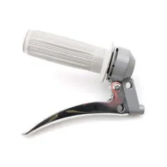 Throttle grip fitting aluminum grey 22mm 105mm for Zündapp, Kreidler, Hercules, Puch, DKW, KTM, moped, moped, mokick MG00000642