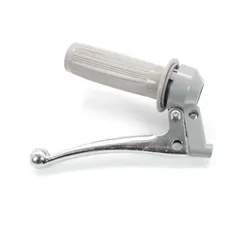 Throttle grip fitting gray aluminum 22mm 105mm 28mm for Zündapp, Kreidler, Hercules, Puch, DKW, KTM, moped, moped, mokick MG0000