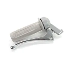 Throttle grip fitting aluminum grey 22mm 105mm 26mm for Zündapp, Kreidler, Hercules, Puch, DKW, KTM, moped, moped, mokick MG0000