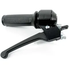 Throttle grip fitting black with rubber grip for MBK, 51 MG00000679