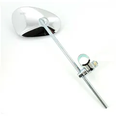 Mirror bumm chrome with clamp Reducing glass for Zündapp, Kreidler, Hercules, Miele, DKW, NSU, Horex, Puch, Gritzner MG00000711