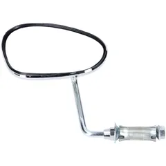 Mirror bumm Chrome Left Reducing glass Straight bar for Hercules, Miele, DKW, NSU, Zündapp, Kreidler, Puch MG00000724