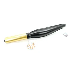 Auspuff Schwarz/Gold 32mm 670mm für Zündapp CS, KS, GTS, ZR, ZD, ZL, C, Kreidler Florett LF, LH, RMC, Flory, Hercules Prima, MK,