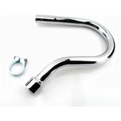 Exhaust manifold chrome 32mm cylinder connection 25.60mm exhaust connection for Zündapp, R 50 MG00001120