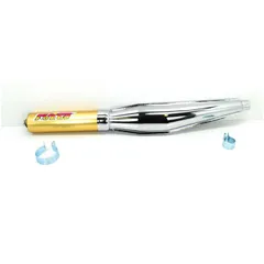 Exhaust Racing 32mm 670mm chrome for Zündapp CS, KS, GTS, ZR, ZD, ZL, C, Kreidler Florett, LF, LH, RMC, Flory, Hercules Prima, M