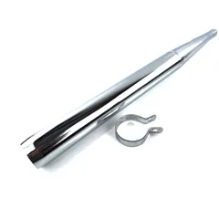 Auspuff Chrom 26mm 690mm für Zündapp CS Typ 448, ZD 25, 50, GTS C 50 Sport, Super 441, Sport 517, 529 MG00001142
