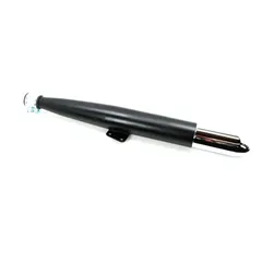 Auspuff Schwarz Chrom 560mm 60mm 28mm für Hercules Prima, Sachs Mofa, Mokick, Moped MG00001169