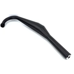 Exhaust black flange connection 32mm length 820mm silencer diameter 51mm for Hercules, DKW, Sachs engine type 501, 50 S MG000011