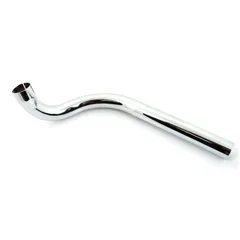 Exhaust manifold steel 32/32mm 310mm chrome for Kreidler Florett RS, GT MG00001476