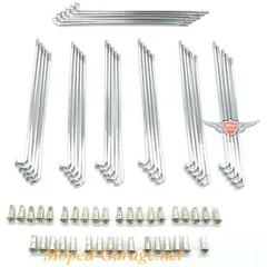 Speichen Chrom 151mm 3,18mm 90° mit Nippel 3,47mm 36 Stück für Kreidler, Florett RS, RMC MG00002198