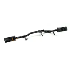 Fußrastenrohr Stahl Schwarz mit Gummis für Honda, MB 50 Mokick MG00002298