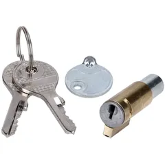 Brass steering lock with 2 keys and cover for Kreidler Florett K 54, Flory, Zündapp, Hercules MG00002304