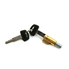 Steering wheel lock brass 8mm with 2 keys for Puch Maxi, Monza, Cobra, Racing, M 50, MS, DS, MV, Zündapp GTS, KS, CX, CS, ZD, ZA